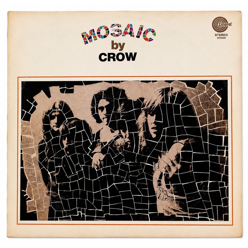 Crow Mosaic LP 1971 Amaret ST 5009 Psych Blues Hard Rock Vinyl Original